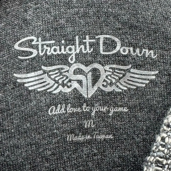 Straight Down Sweatshirt Womens Size M Hoodie Long Sleeve Tunic Pullover Gray - Picture 8 of 12